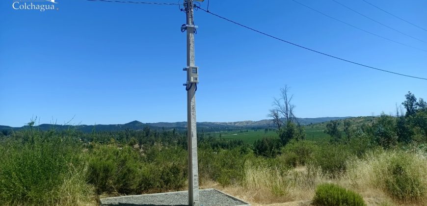 Parcela con vista al valle.
